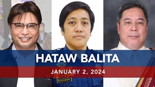 UNTV HATAW BALITA  January 2 2024 [upl. by Naehgem793]