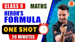 Herons Formula in One Shot  Class 9 Maths  CBSE 2024 Final Exam [upl. by Richmound]