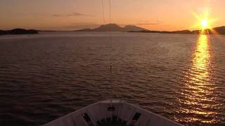 Hurtigruten  timelapse e12 Brønnøysund  Sandnessjøen [upl. by Hunfredo355]