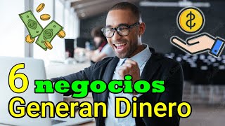 ✅ 6 TENDENCIAS DE NEGOCIOS RENTABLES PARA HACER DINERO [upl. by Siradal906]