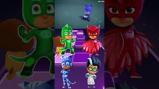 PJ Masks  Gekko 🆚 Owlette 🆚 CatBoy 🆚 Romeo X Dance Song Tiles Hop EDM Rush shorts [upl. by Nosaes]