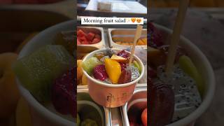 Fresh fruits salads with honey topping in Kashmir fruits saladbar salad fruitslovers [upl. by Atkins]