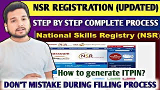 NSR Registration Filling Process 2024🔥 NSR For InfosysTCS Wipro  Easy Online Application Process [upl. by Ammadis282]