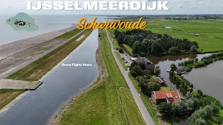 Drone Vliegen langs de IJsselmeerdijk Van Schardam naar Scharwoude met de DJI Mini 4 Pro Part 2 [upl. by Eendys]