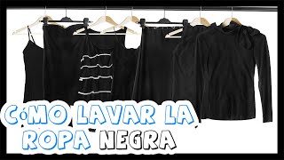 Cómo lavar la ropa negra [upl. by Arette104]