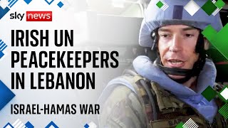 Sky News joins Irish UN peacekeepers in Lebanon  IsraelHamas war [upl. by Dalton]