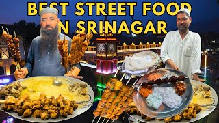 Srinagar Food Tour  Kashmir Street Food and Tujj  Nightlife in Srinagar at Khayaam Chowk [upl. by Leahcim762]