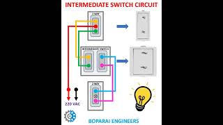 INTERMEDIATE SWITCH CIRCUIT electrical electrician switch wiring circuit 2way intermediate [upl. by Leoine234]