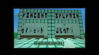 TUTORIAL of the KATAKANA alphabet in banners in Minecraft Wii u Sixth part [upl. by Tisbee767]