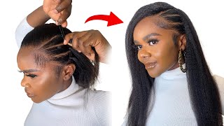 Quick and Cheap Crochet Hairstyle you can make using braid extension [upl. by Eniluqaj]