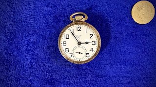 Elgin Pocket Watch Movement  Vintage  1950 16Size 17Jewels [upl. by Lebasy]