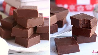 3Ingredient Chocolate Fudge SO GOOD [upl. by Eislehc]