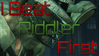 I Beat Riddler First In Batman Arkham City [upl. by Eileen]