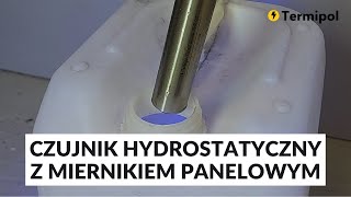 Czujnik hydrostatyczny z miernikiem panelowym  zasada działania  Termipol [upl. by Arbmahs]