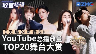 【收官盘点】《天赐的声音5》全季最受欢迎舞台TOP20出炉！TA后来居上竟成了第一？快看看和你心目中的排名相符吗？张碧晨 汪苏泷 杨宗纬 alin 徐佳莹 主题特辑 20240719 [upl. by Allistir]