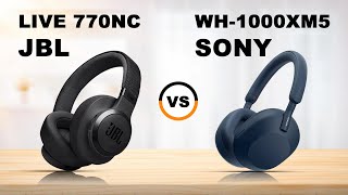 JBL Live 770NC vs Sony WH1000XM5 NoiseCanceling Wireless OverEar Headphones  JBL vs Sony [upl. by Redan]