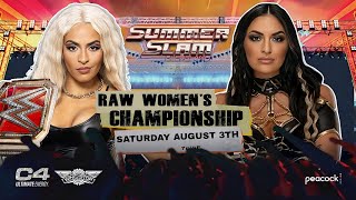 SUMMERSLAM  Zelina Vega Vs Sonya Deville  Raw Womens Championship Match [upl. by Salvay988]