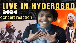 Arijit Singh live Hyderabad 2024 concert reaction  reviewconcert2024 arijisingh [upl. by Haliled548]