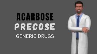 ACARBOSE generic For DIABETES MELLITUS Acarbose Precose Uses Dose Side Effects [upl. by Gloriana]