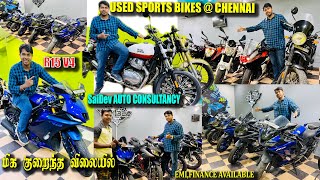 SPORTS BIKES IN CHENNAISECONDHAND BIKES IN CHENNAI TAMILUSED R15V4ROYALENFIELD IN CHENNAI TAMIL [upl. by Jacobs196]