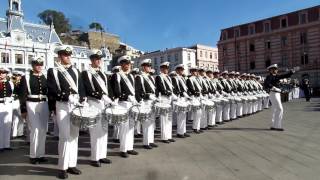 Ingreso de Escuela Naval a Plaza Sotomayor 21 de Mayo 2017 [upl. by Noryd]