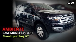 Ford Everest Ambiente 4x2 AT review Better than the Mux LS Montero GLS and Fortuner Philippines [upl. by Mariana329]