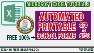 Automated School Forms  GRADE SHEET  RANK  SF 9  SF 10  FINAL RATING  SUMMARY OF GRADES [upl. by Cullie]