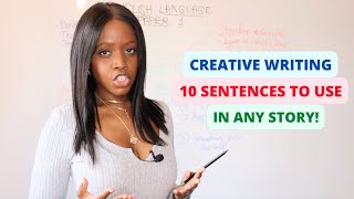 Use These 10 Sentences In ANY Creative Writing Story  AQA Language Paper 1 Question 5 Mock Exams [upl. by Icken]