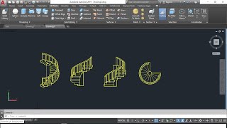 Autocad Merdiven Çizimi ve Görünüşleri  With English Subtitles [upl. by Llehcam]