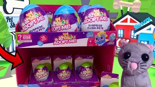 Hatching Adopt me eggs in REAL LIFE New adopt me Roblox toys unboxing [upl. by Ellegna]