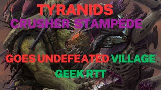 Tyranid Crusher Stampede Goes Undefeated [upl. by Ivens]