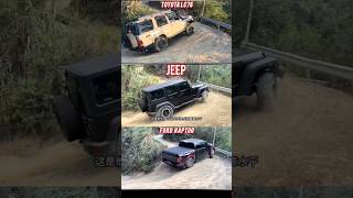 challenge toyota t lc76 vs jeep jee vs ford shorts shoLC7668 [upl. by Rannug]