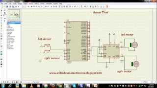 line follower robot using 8051 [upl. by Frech]