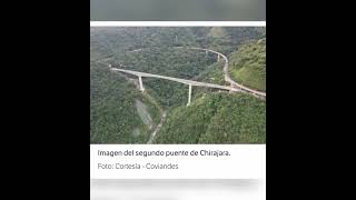 El puente Chirajara una obra de adornó en la Vía Villavicencio  Bogotá [upl. by Nailimixam]