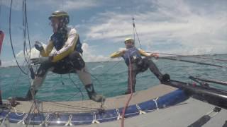 FOILING GYBE ULYSSE NARDIN TEAMGBNACRA Nacra 20 [upl. by Mak]