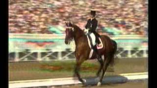 Christine Stuckelberger amp Transanit  Los Angeles Olympics dressage [upl. by Idalla]