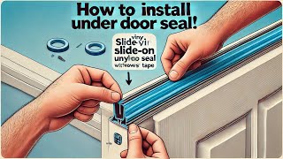 How to install a Vinyl Slideon Under Door Seal [upl. by Yrogreg]