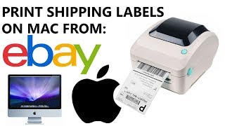 How to Print Shipping Labels on ebaycom from Mac Apple Computer TUTORIAL GUIDE  UPDATED 2019 [upl. by Hilary223]