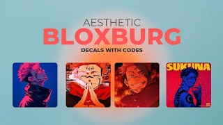 AESTHETIC RYUMEN SUKUNA JUJUTSU KAISEN DECALS FOR BLOXBURG  thenyogiplays [upl. by Euqinamod440]