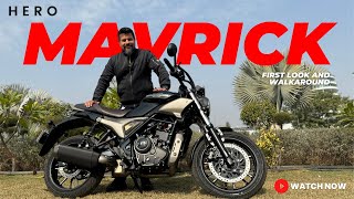 Hero Mavrick  First Impressions and Walkaround  Motoroids [upl. by Aihsekyw925]