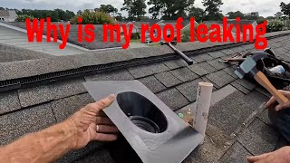 How To Shingle Roof Pipe Collar Replacement Easy [upl. by Ivah]