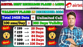 Airtel Best Recharge Offer 2024  Airtel Recharge Plan 2024  Airtel 199 Plan Details 2024 [upl. by Holland]