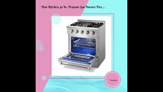 Thor Kitchen 30 In Propane Gas BurnerElectric Oven Range Microwave Drawer Refrigerator with W [upl. by Callida]