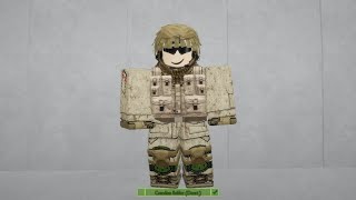 Roblox Canadian Soldier Desert Avatar Build [upl. by Gunas]