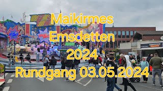 Rundgang Maikirmes Emsdetten 2024 [upl. by Ateekan]