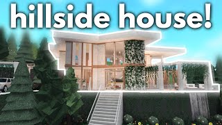 Building a HILLSIDE HOUSE in Bloxburg [upl. by Nepil65]