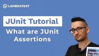 What are JUnit Assertions in Selenium  JUnit Tutorial With Selenium  Part IV [upl. by Lynelle904]