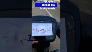 Top speed test of Ola S1 Air in Eco Mode olaelectric [upl. by Ciri714]