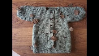 tuto tricot  tricoter un gilet surprise jacket  partie N° 2 [upl. by Neau]