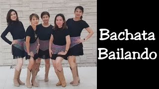 Bachata Bailando Line Dance demoamp count [upl. by Anahsahs]